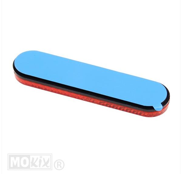 Reflector Rechthoek 96x24 Rood Plak CE