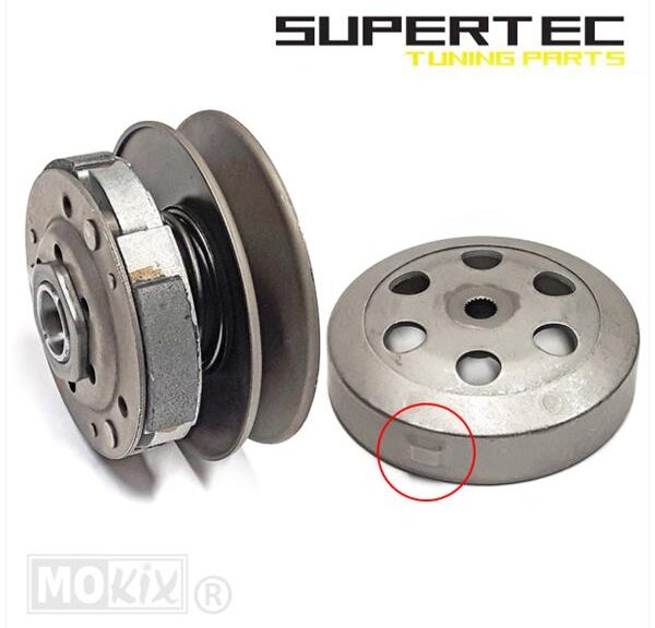 Koppeling+NOK China 4T GY6 Scooter 50cc Compleet - Supertec