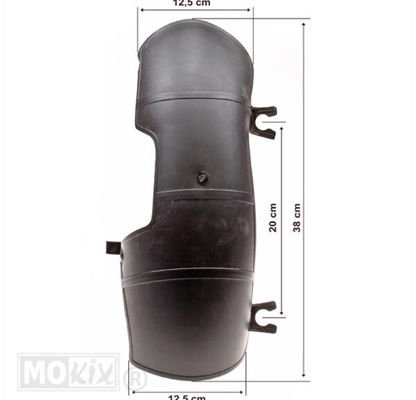 Achterbandspatbord China Grand Retro (Horz) Zwart - MKX
