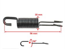 Zijstandaardveer Universeel 96mm/18mm SET - Supertec