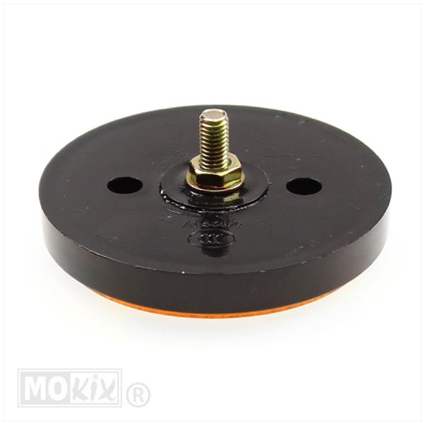 Zijreflector Rond 60mm Oranje Bout M5 CE - Afbeelding 2