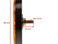 Zijreflector Rond 60mm Oranje Bout M5 CE