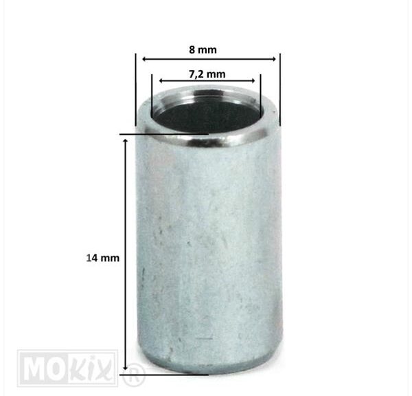 Cilinder Pasbus  8 x14 X 7.2 China 4T GY6 (1)