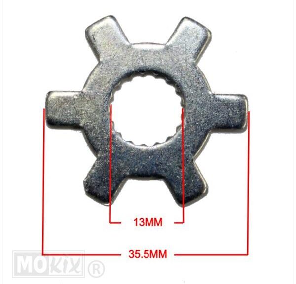 Koelvinborgplaat Minarelli 13mm
