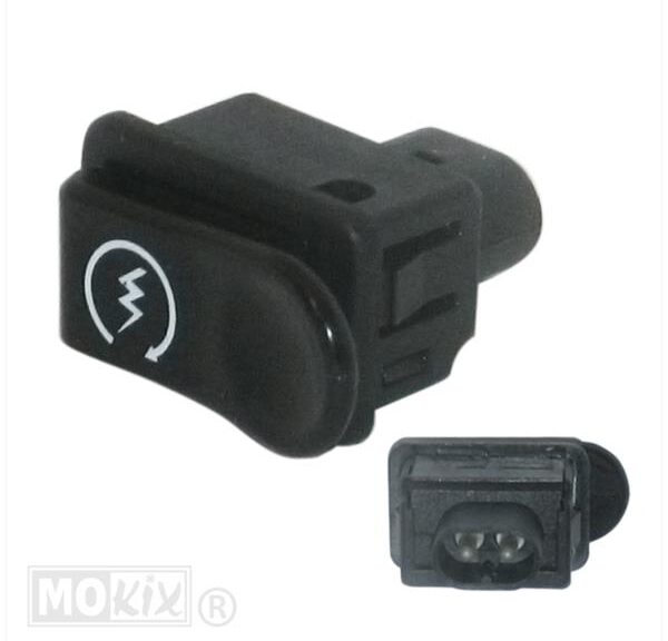 Start Knop Piaggio NRG/ZIP/Sfera Zwart