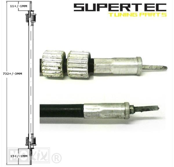 Kabel KM Teller VDO 70cm Zwart Supertec