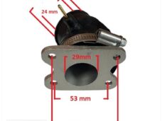 Spruitstuk Peugeot Verticaal 24mm