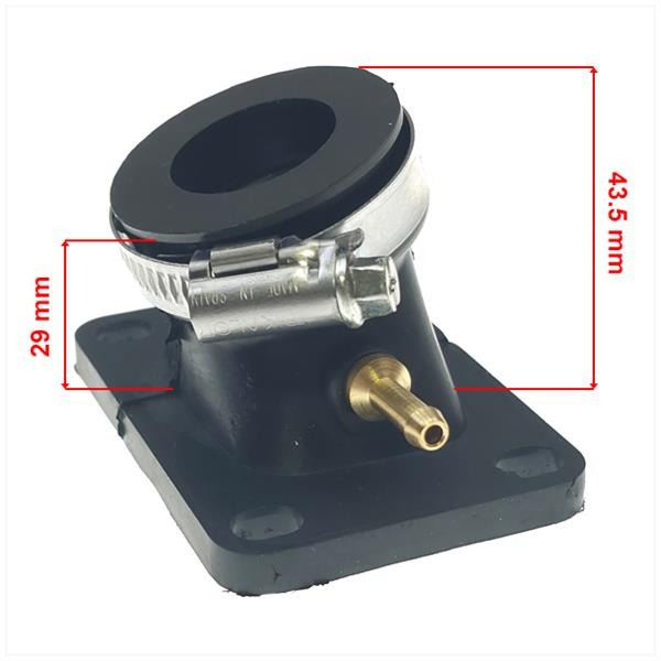Spruitstuk Minarelli AM6/DERBI Senda-R 25-25mm - Afbeelding 3