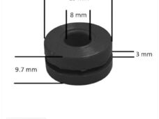 Radiateur-Tril Rubber Derbi Senda-R Zwart (1)