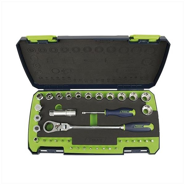 Dopsleutelset Kukko Gotrough 3/8 (38 Dlg) Tirax