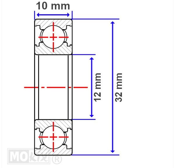 Lager SKF 12-32-10 6201 RS1 (1)