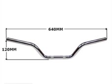 Stuur UNI Zundapp/MBX 64cm Chroom Supertec