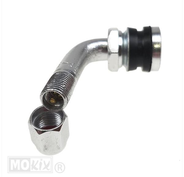 Ventiel Tubeless Haaks 90° Aluminium/CP