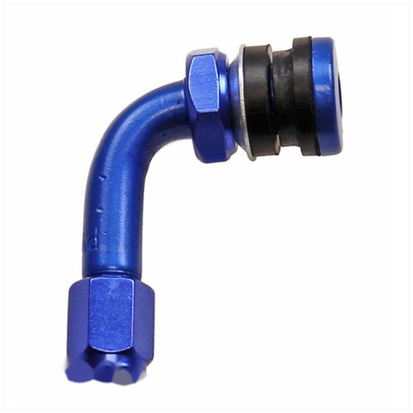 Ventiel Tubeless Haaks Blauw/CP - Afbeelding 2