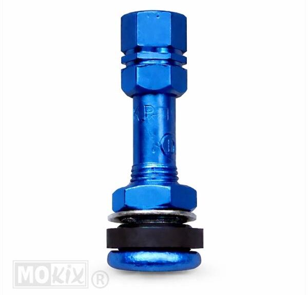 Ventiel Tubeless Recht Blauw/CP