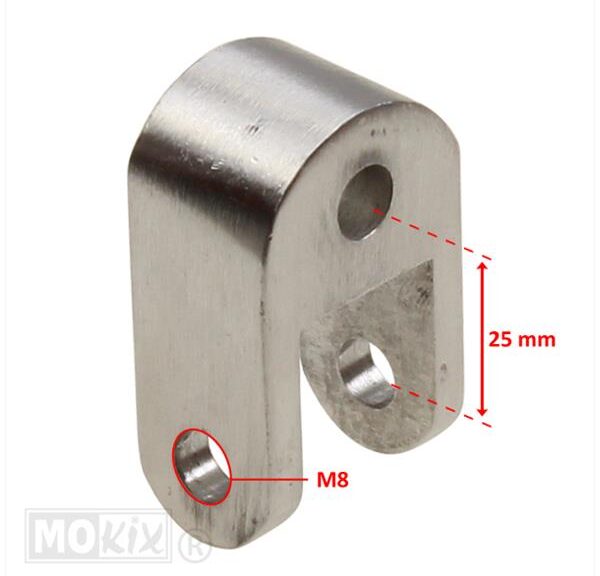 Schokbrekerverhoger Minarelli/PEU 8-25mm ALU - Bollard