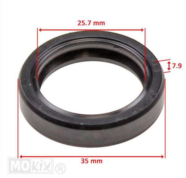 Keerring Voorvork 25.7x35x7/9 Piaggio ZIP SET - Supertec