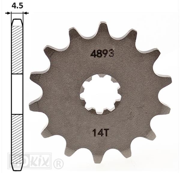 Voortandwiel Puch Maxi 14tands IGM
