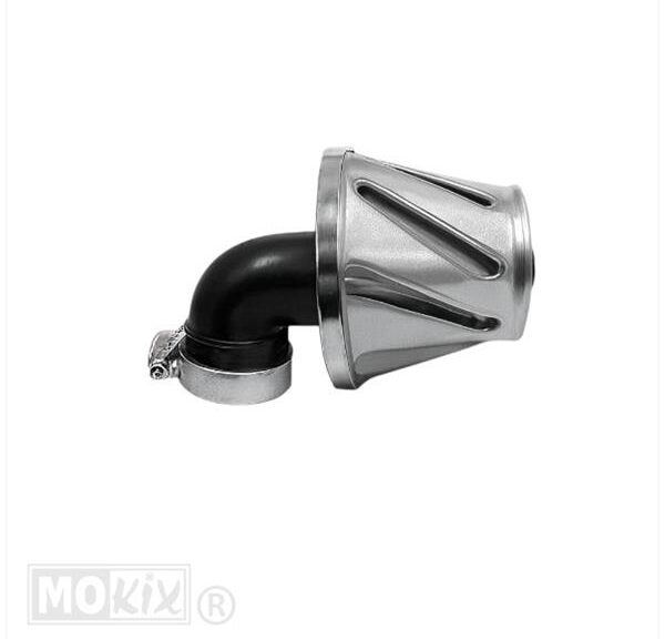 Powerfilter Helix 28/35 Haaks 90° Chroom Supertec