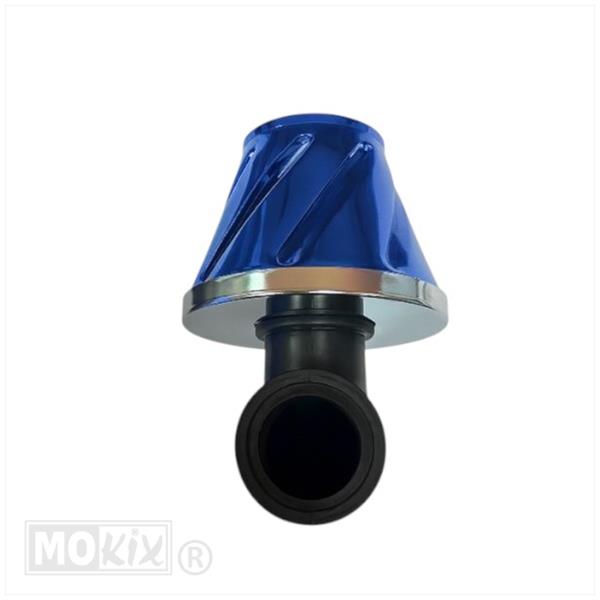 Powerfilter Helix 28/35 Haaks 90° Blauw Supertec - Afbeelding 2