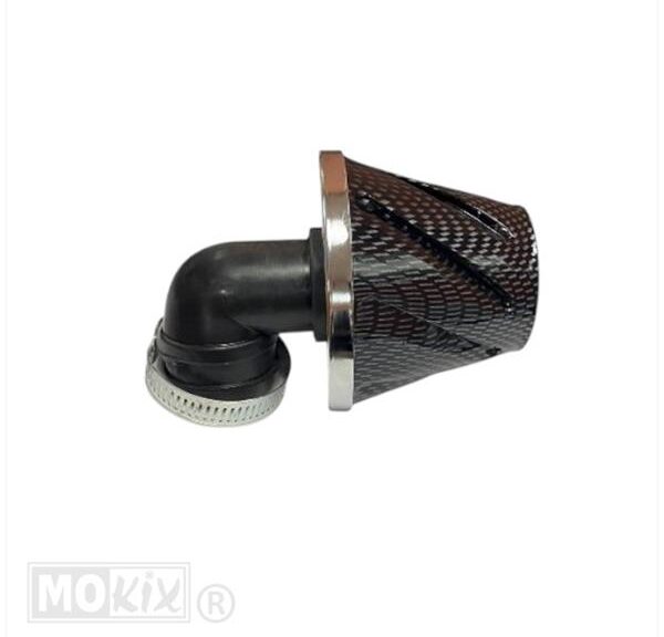Powerfilter Helix 28/35 Haaks 90° Carbon Supertec