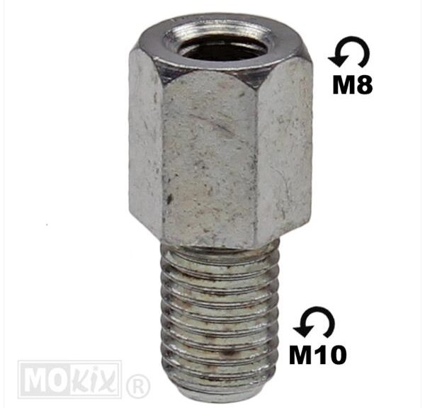 Spiegel-Verloopbus M 8 Links > M10 Links