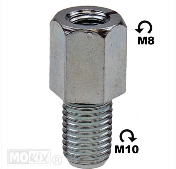 Spiegel-Verloopbus M 8 Links > M10 Rechts