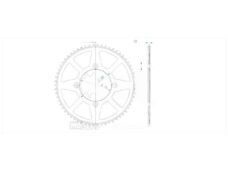 Achtertandwiel Beta RR/SM 50 ALU 62t - Esjot