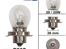 Lamp P26S 12V 20W (10) - Bosma