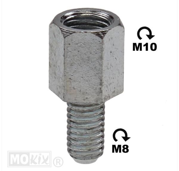 Spiegel-Verloopbus M10 Rechts > M 8 Rechts
