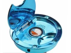 Tankdop Yamaha Aerox Blauw + Slot - Supertec