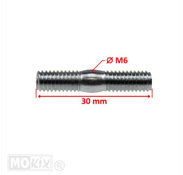 Uitlaat Tapeind UNI M6x30mm (1)