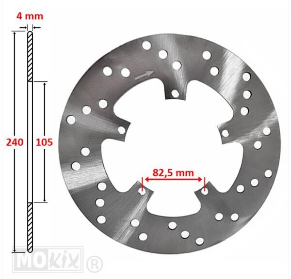 Remschijf Piaggio Liberty 50 4T 18-20/125cc 16-20