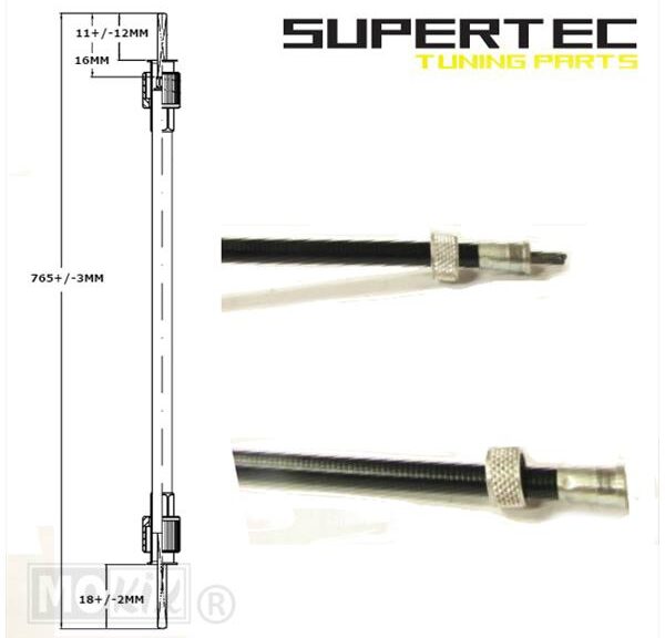 Kabel KM Teller Peugeot FOX Luxe Supertec