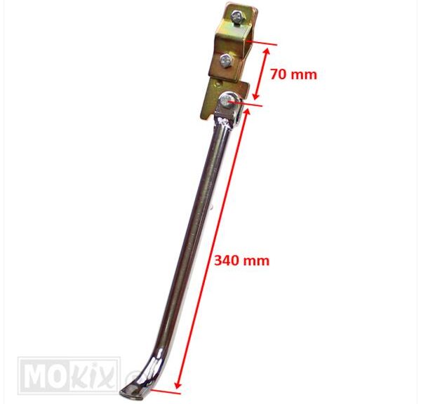 Zijstandaard UNI Enduro Klem 41cm Chroom - IGM