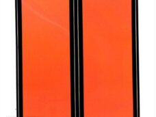 Bromfietsplaatje Oranje Links/Rechts Gekeurd