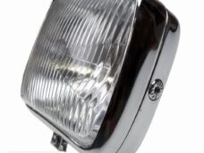 Koplamp UNI Vierkant Groot Chroom Guia