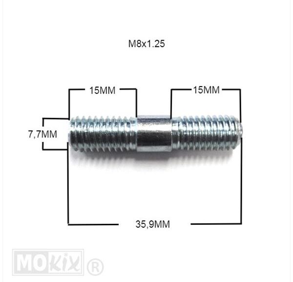 Parafuso de escape Honda MT/MB 8x35mm (1) - Bollard