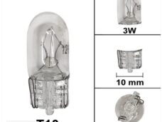 Lamp T10  12V  3W (1) - Bollard