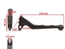 Maneta de freno Peugeot Rapido/FOX PVC izquierda/derecha Lusito