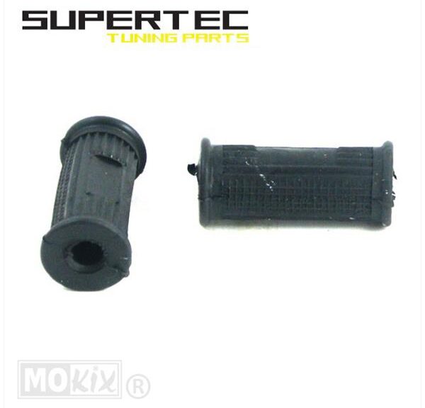 Voetsteun-Rubbers SET Puch Maxi Zwart Supertec