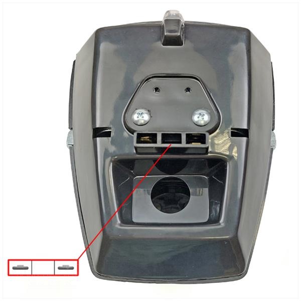 Koplamp Puch Maxi Vierkant Zwart Elec - Afbeelding 2