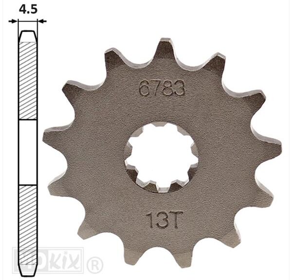 Voortandwiel Puch Maxi 13tands IGM