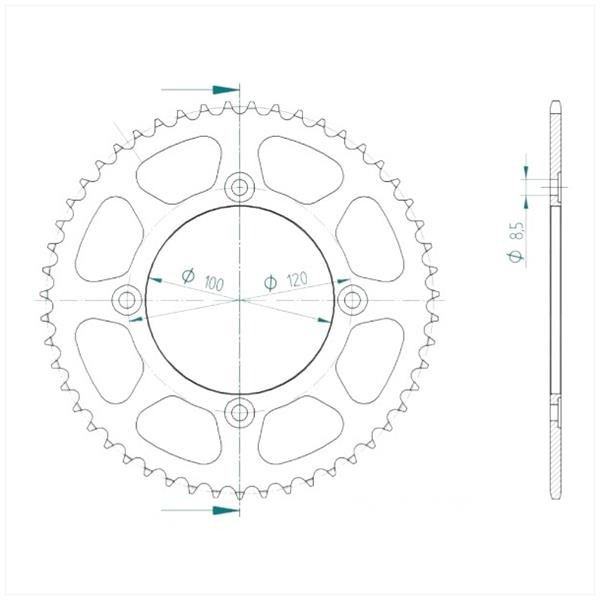 Kettingkit Beta RR 50 SP 06-18 11t/51t 130L Esjot - Afbeelding 3