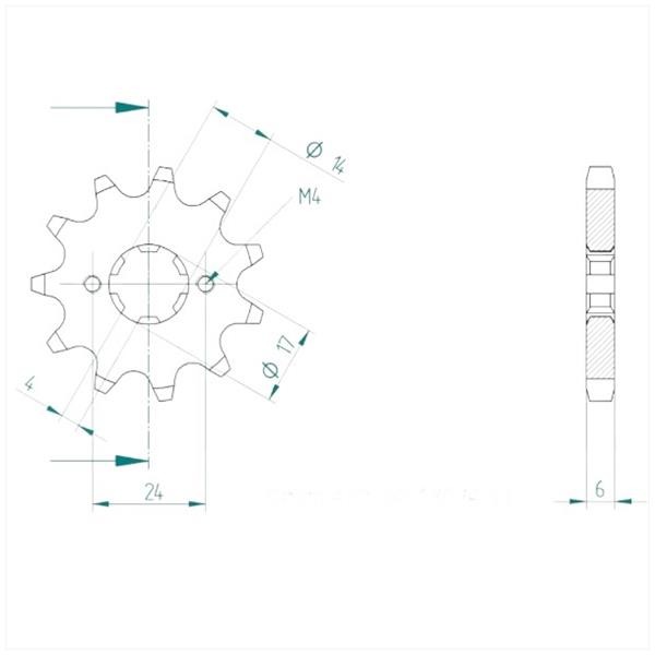 Kettingkit Derbi Senda-R DRD 06-11 11t/53t 130L - Afbeelding 2