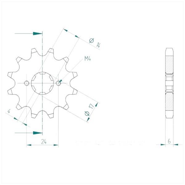 Kettingkit Derbi Senda-R DRD 06-11 12t/53t 130L - Afbeelding 2