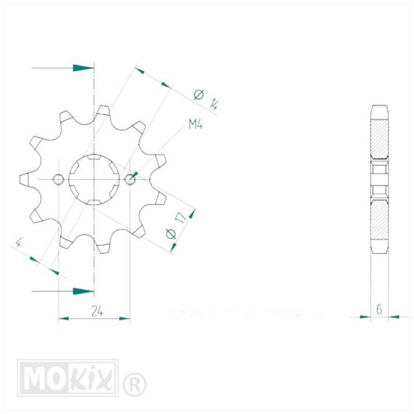 Kettingkit Derbi Senda X-Race 06-08 11t/53t 130L - Afbeelding 2