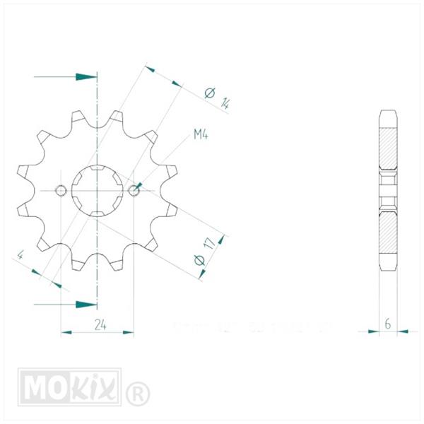 Kettingkit Derbi Senda X-Race 06-08 12t/53t 130L - Afbeelding 2