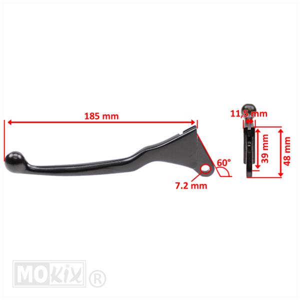 Hevel Links Honda NSR MB50 Zwart - MKX