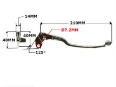 Hevel Links Aprilia / Derbi Aluminium - MKX
